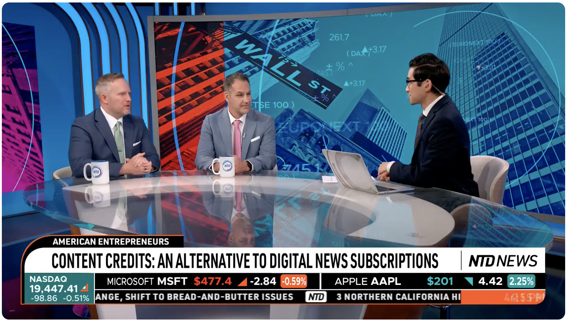 Adam Koehler and Ryan Deacon on NTD News dis dicussing publishing revenue